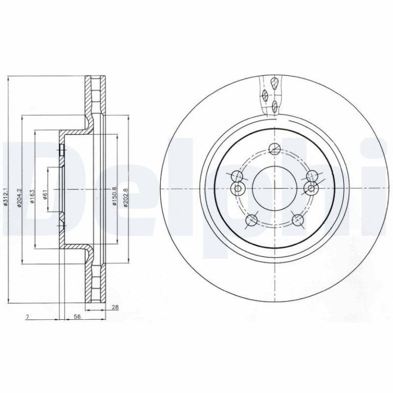 Disques de frein DELPHI BG4111
