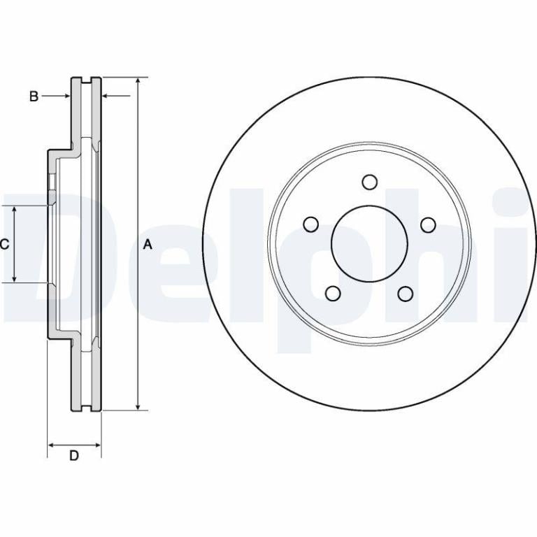 Disques de frein DELPHI BG4120