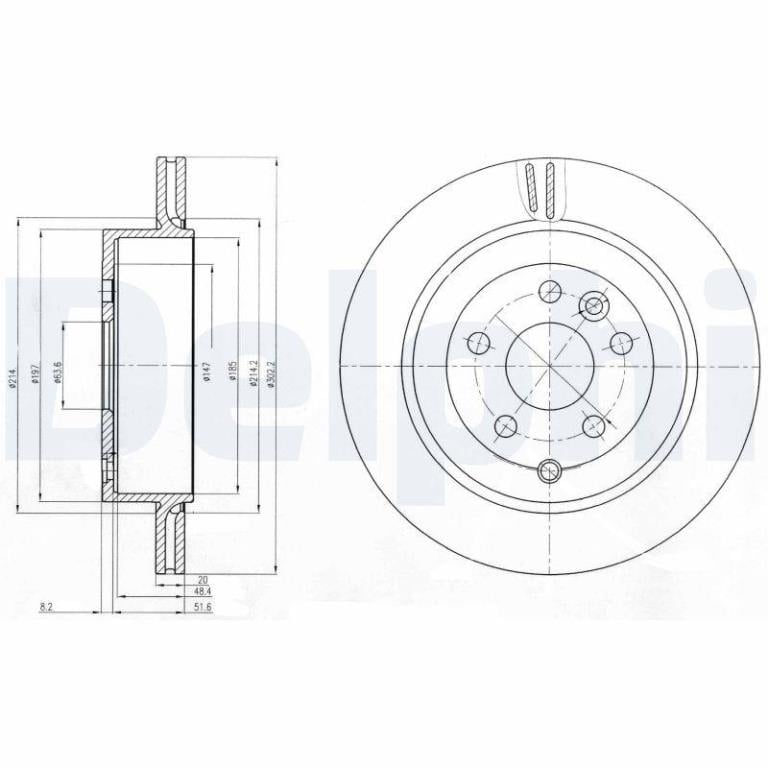 Disques de frein DELPHI BG4125
