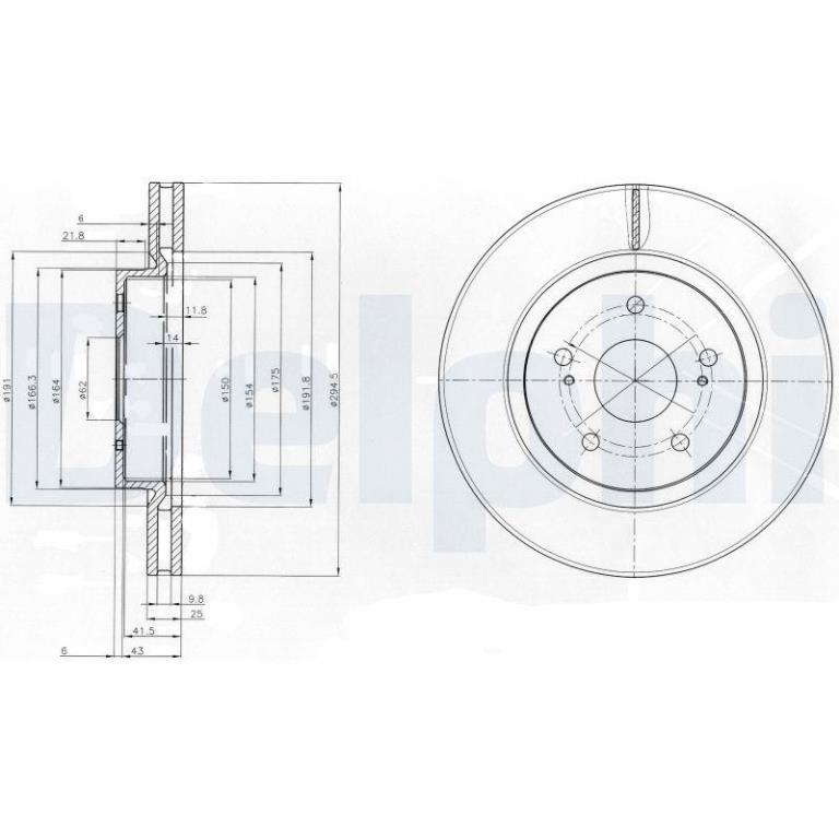 Disques de frein DELPHI BG4131