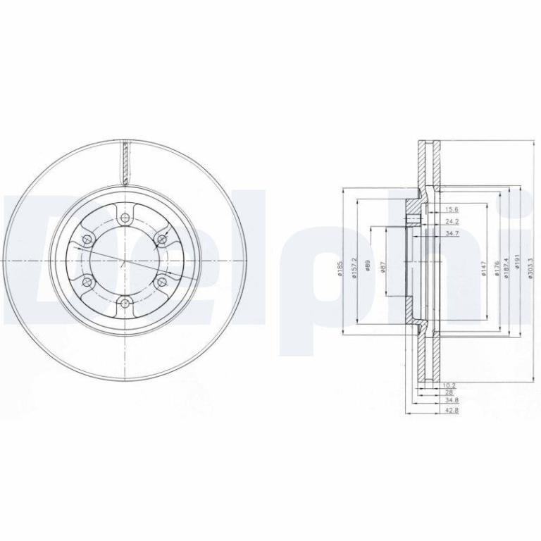Disques de frein DELPHI BG4133