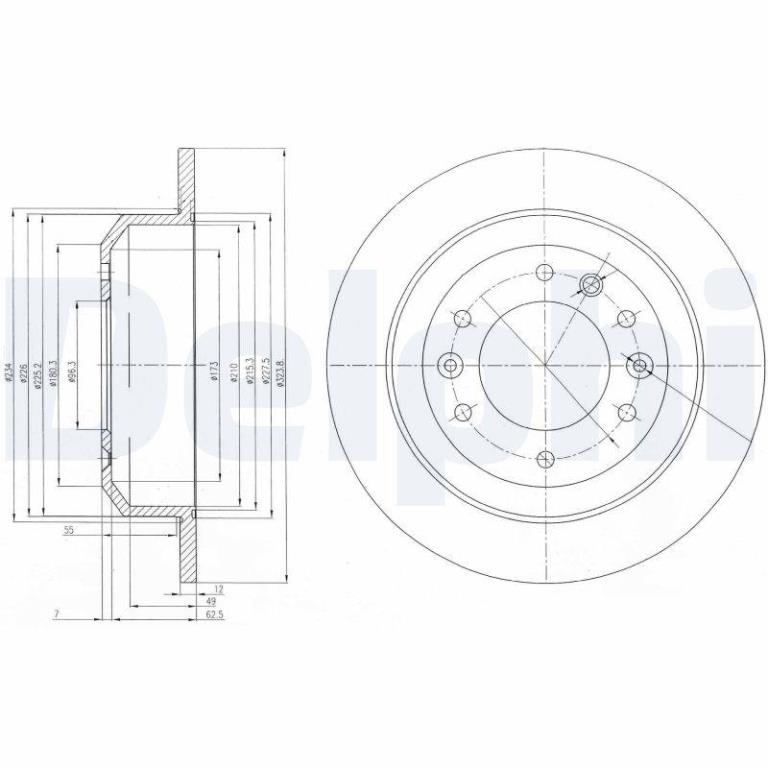 Disques de frein DELPHI BG4138
