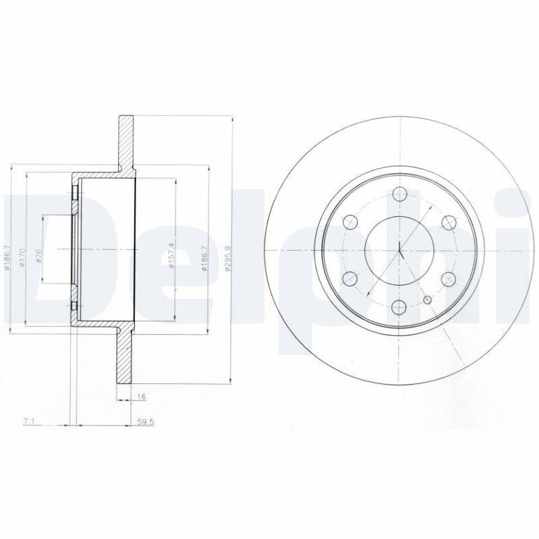 Disques de frein DELPHI BG4164