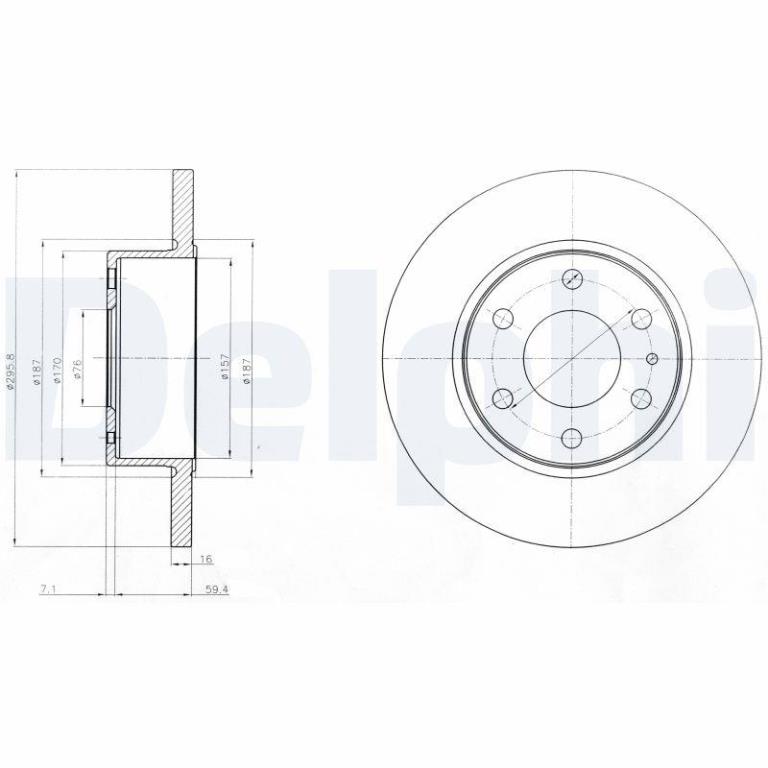 Disques de frein DELPHI BG4165
