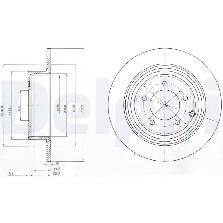 Disques de frein DELPHI ref. BG4169