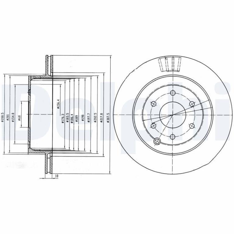 Disques de frein DELPHI BG4174