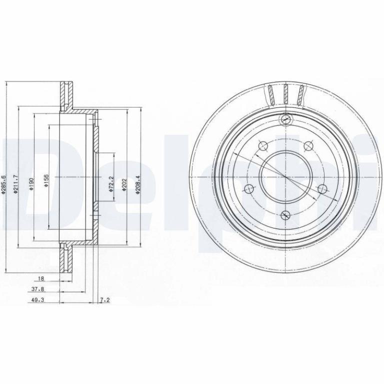 Disques de frein DELPHI ref. BG4177