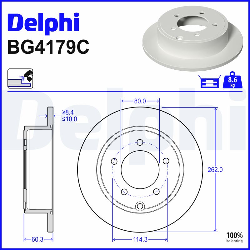 Disques de frein DELPHI BG4179C