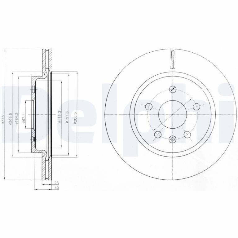 Disques de frein DELPHI BG4190