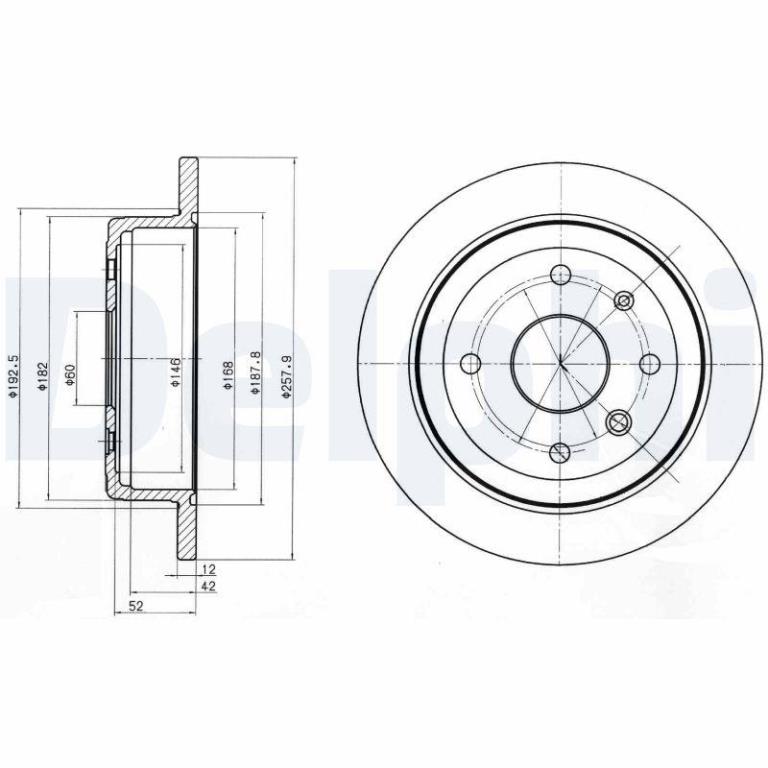 Disques de frein DELPHI BG4194