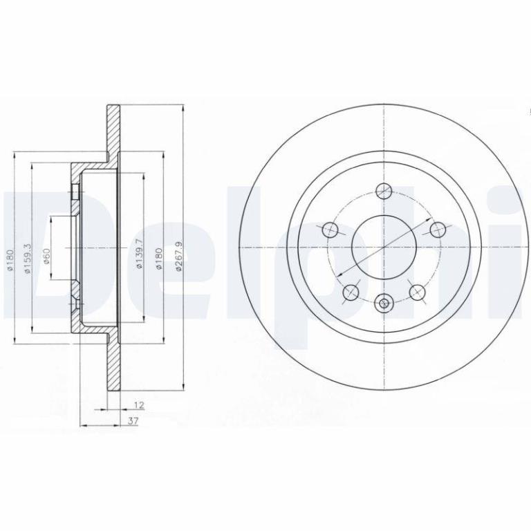 Disques de frein DELPHI BG4199C