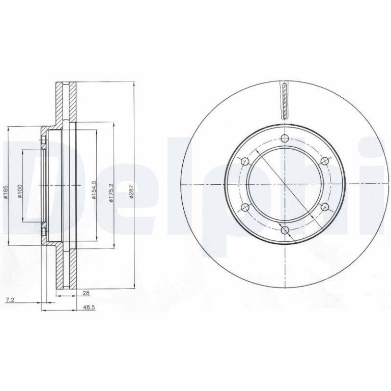 Disques de frein DELPHI ref. BG4209