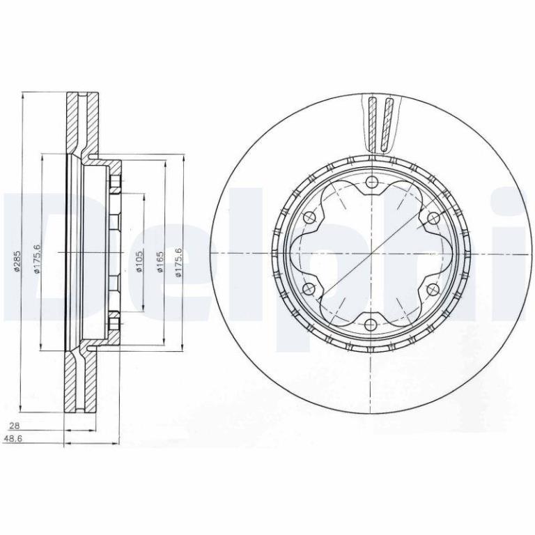 Disques de frein DELPHI BG4210