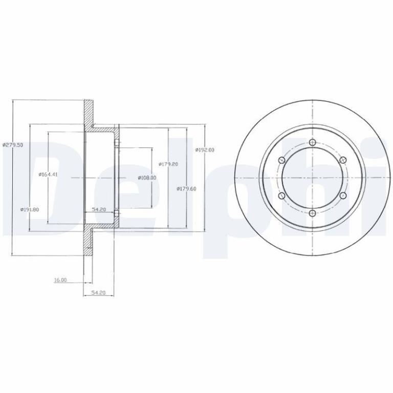 Disques de frein DELPHI BG4218