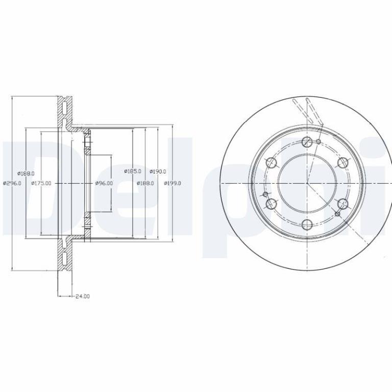 Disques de frein DELPHI BG4221
