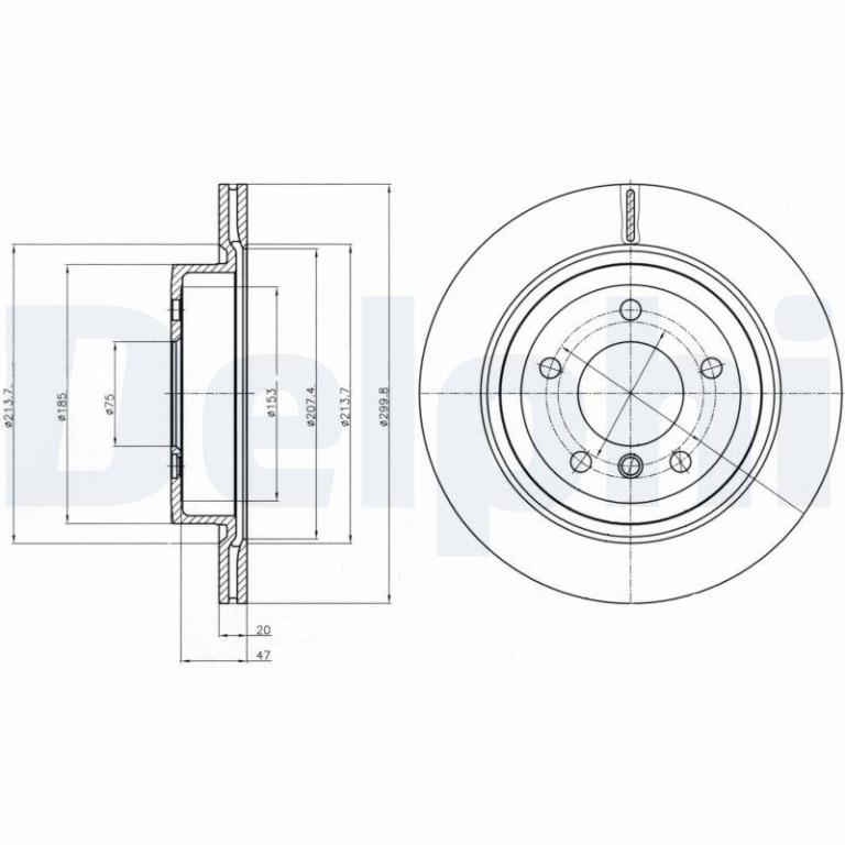 Disques de frein DELPHI BG4223C
