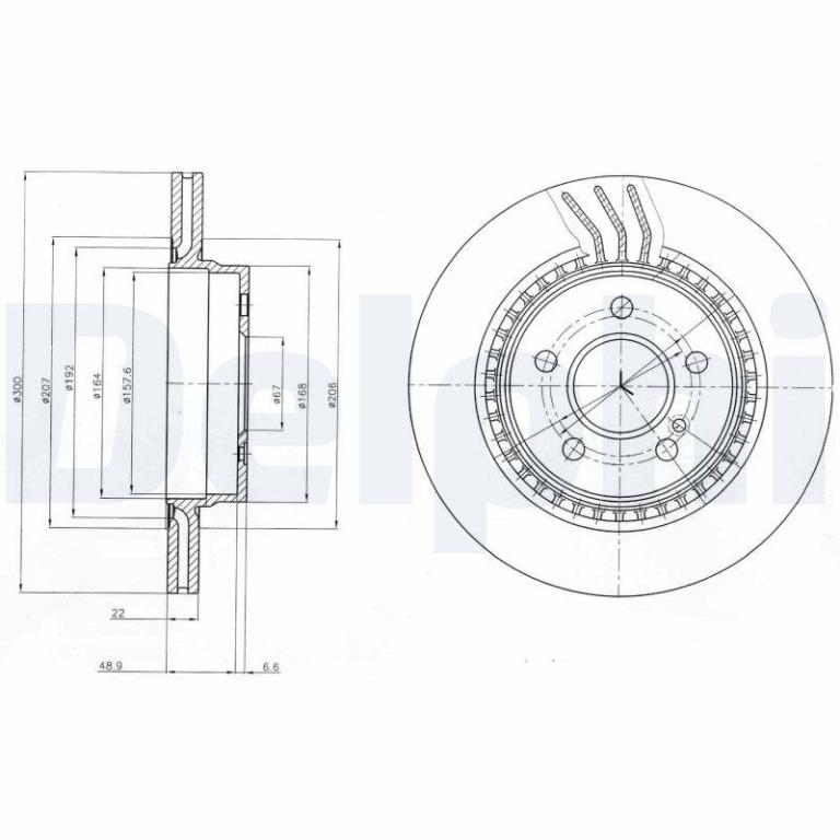 Discos de freno DELPHI BG4226C