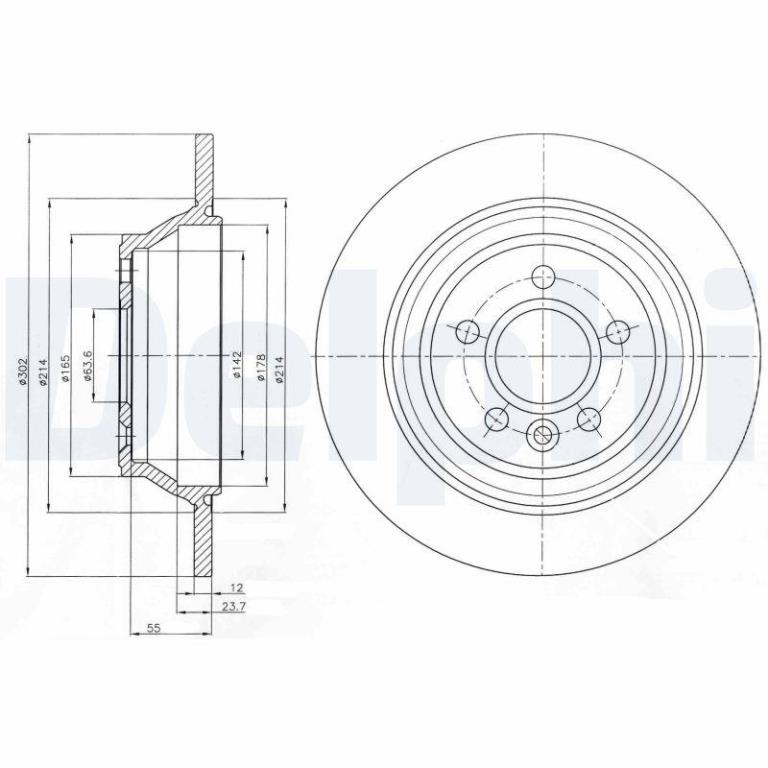 Disques de frein DELPHI BG4238C