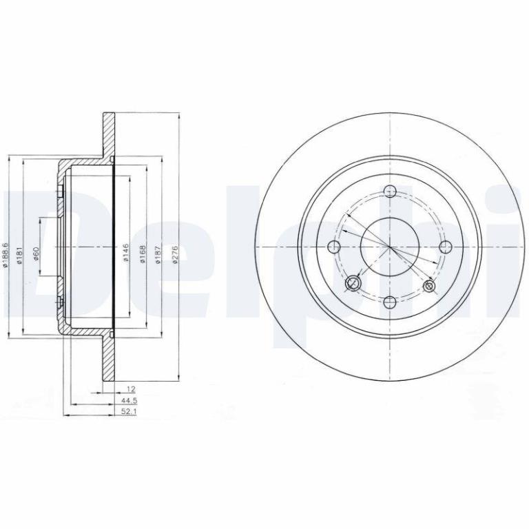 Disques de frein DELPHI BG4244