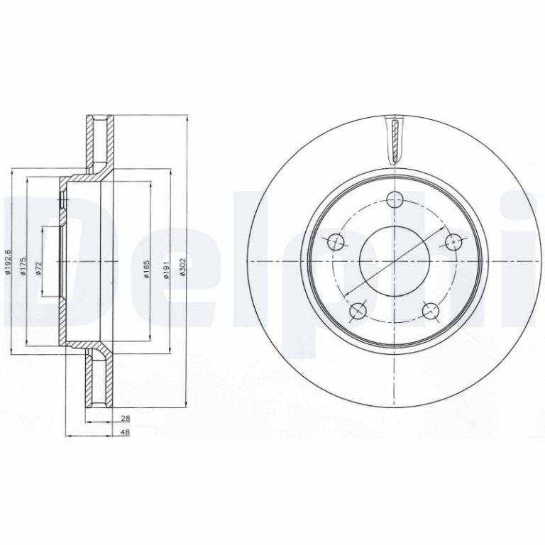 Disques de frein DELPHI BG4259