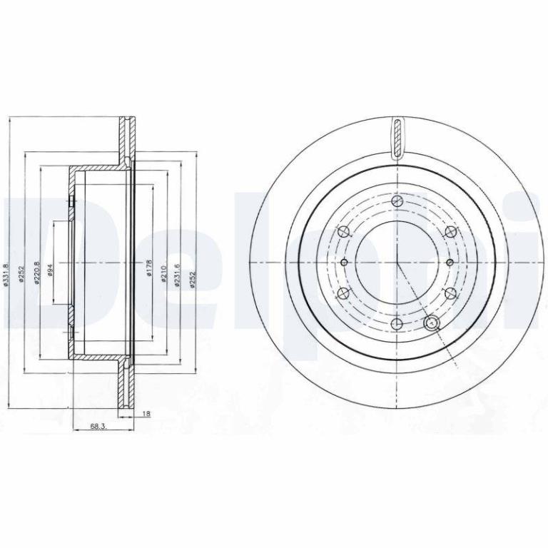 Discos de freno DELPHI BG4263