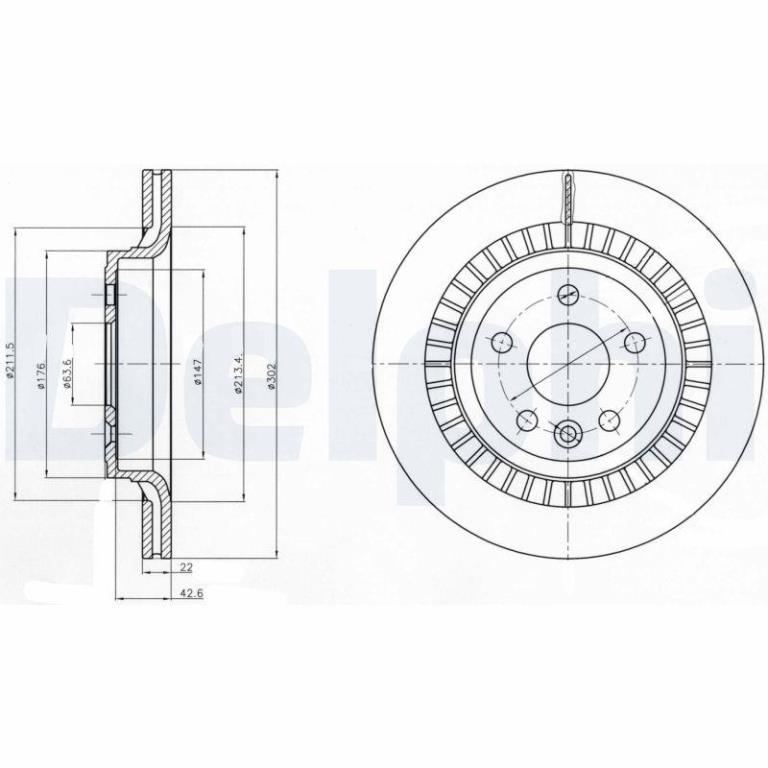 Disques de frein DELPHI ref. BG4270