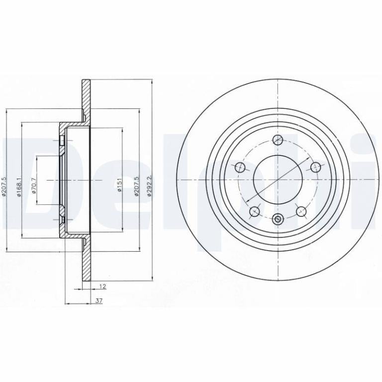 Disques de frein DELPHI ref. BG4279