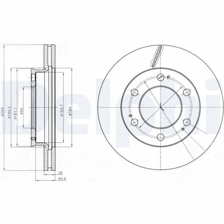 Disques de frein DELPHI BG4286
