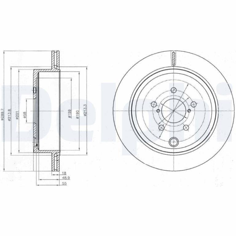 Disques de frein DELPHI ref. BG4288