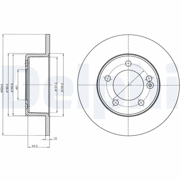 Disques de frein DELPHI BG4321