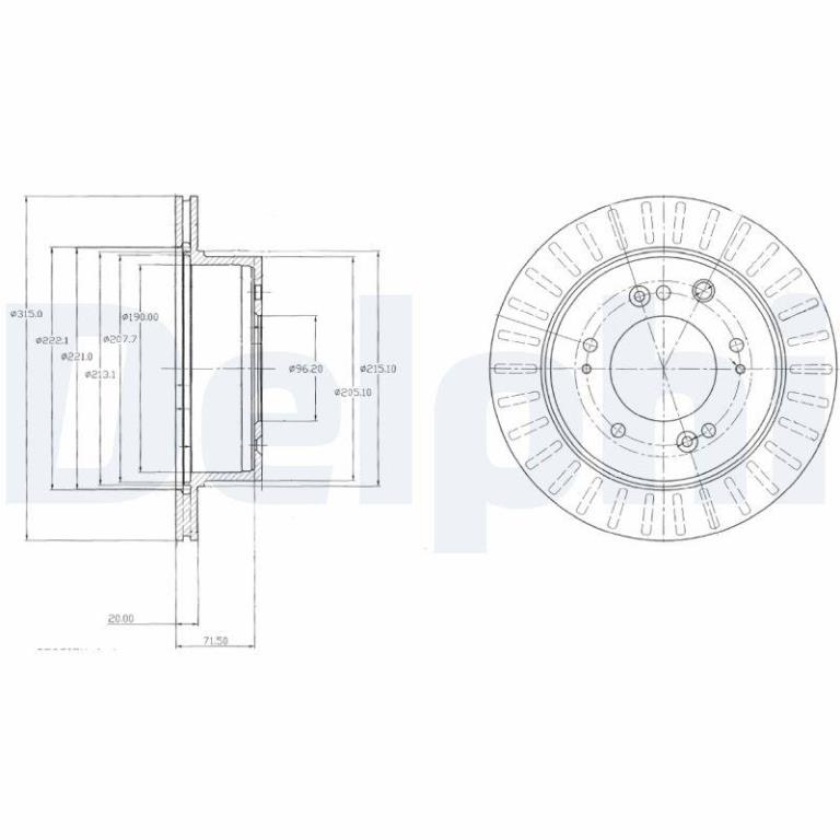 Disques de frein DELPHI BG4331