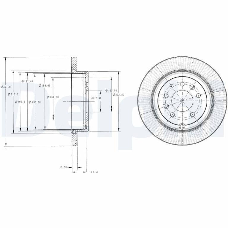Disques de frein DELPHI BG4336
