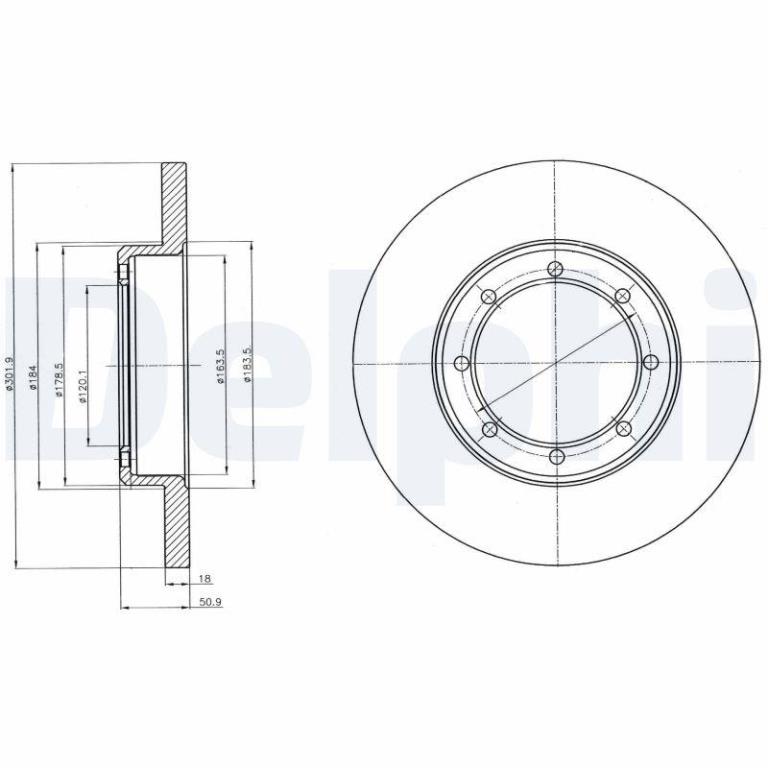 Disques de frein DELPHI BG4344