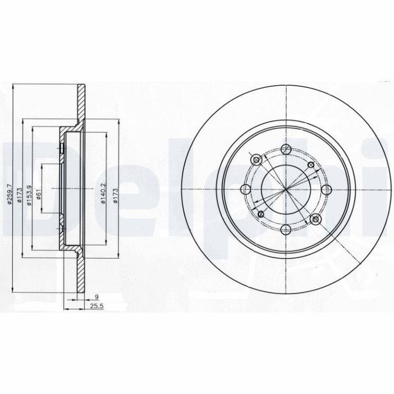 Disques de frein DELPHI BG4385C