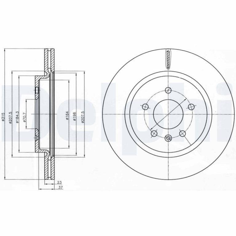 Disques de frein DELPHI BG4388C