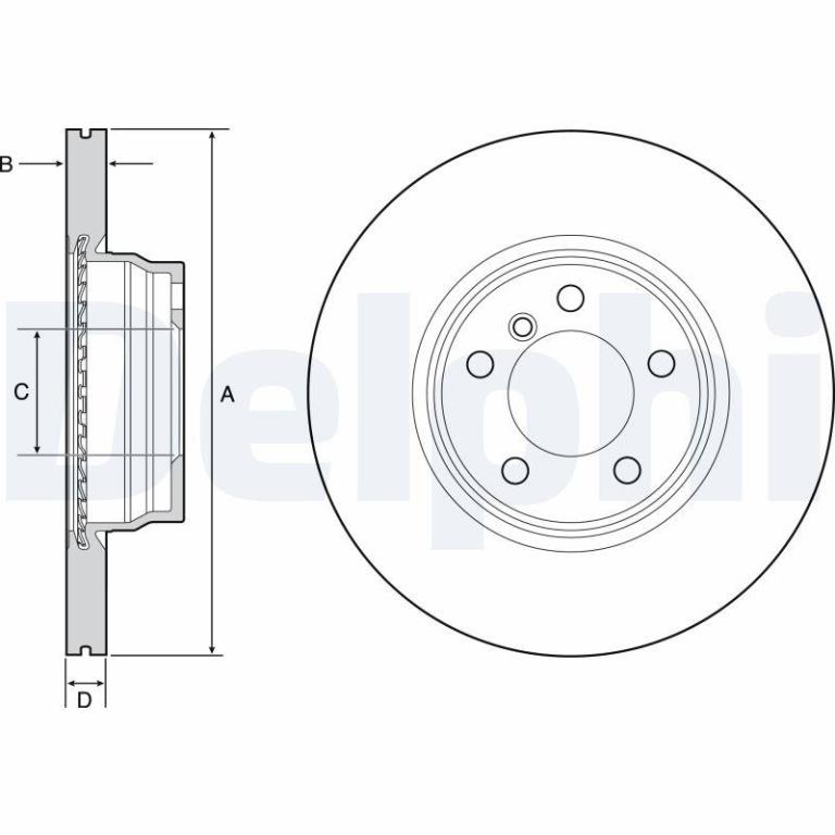 Disques de frein DELPHI BG4458C