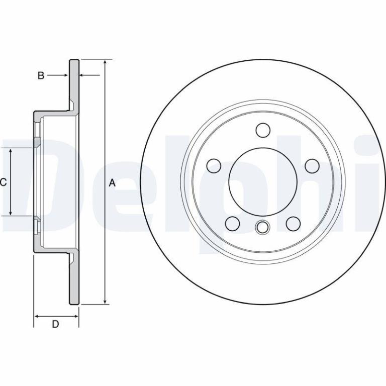 Disques de frein DELPHI BG4561C