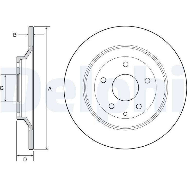 Disques de frein DELPHI BG4567C