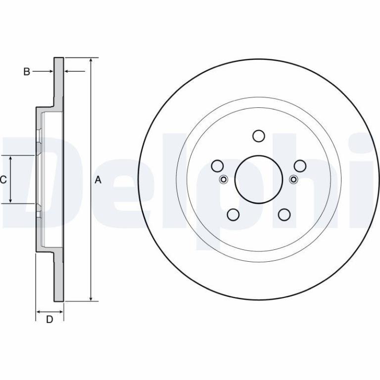 Disques de frein DELPHI BG4650C