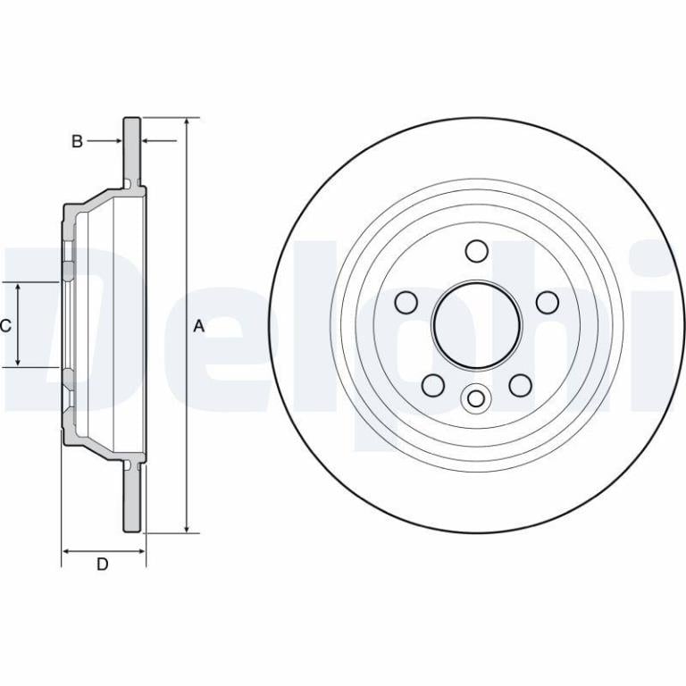 Disques de frein DELPHI BG4656C