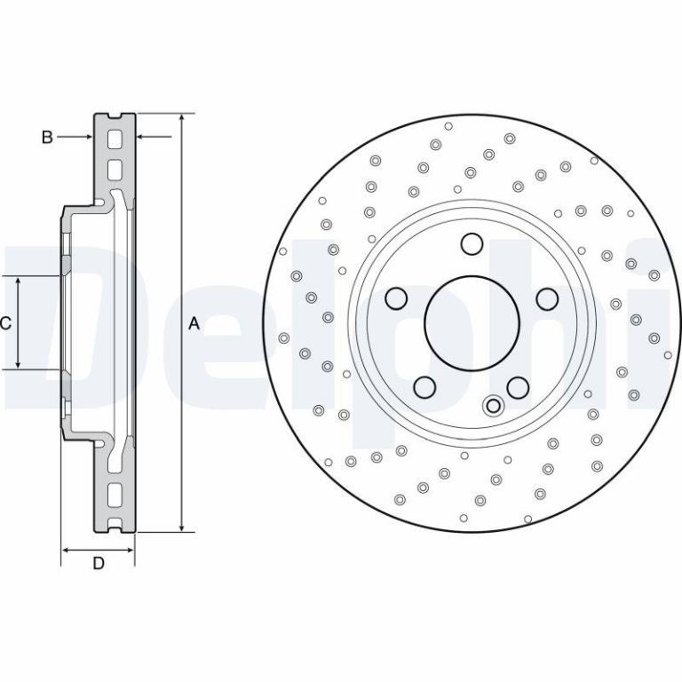 Disques de frein DELPHI BG4657C