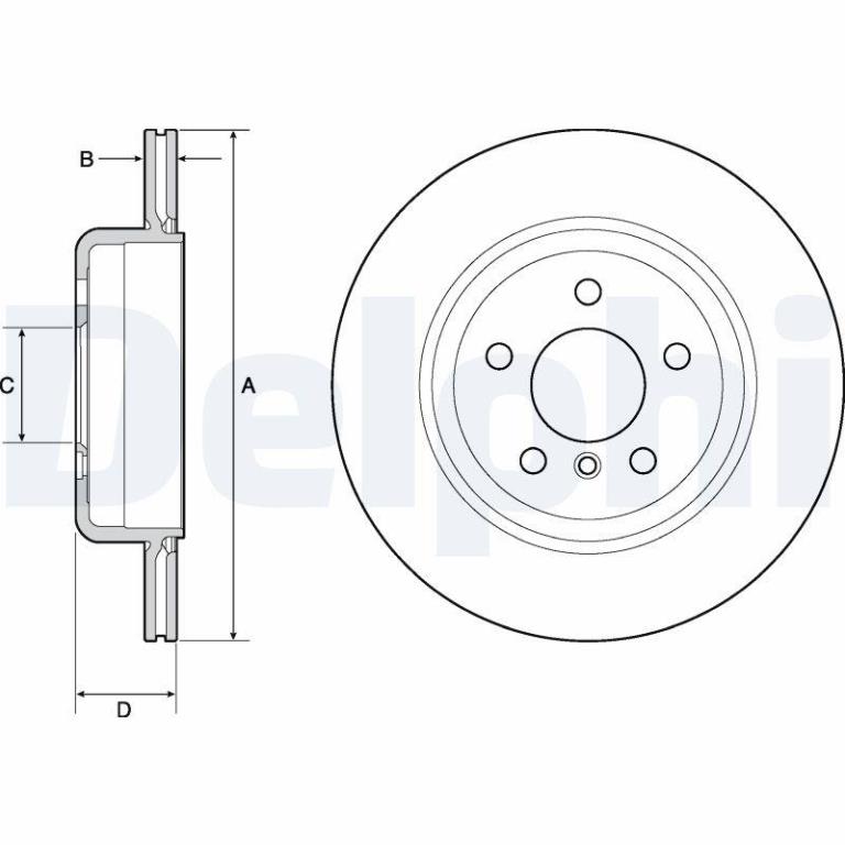 Disques de frein DELPHI BG4664C