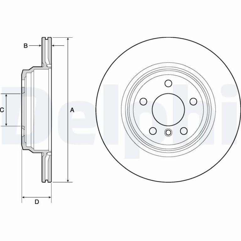 Disques de frein DELPHI BG4665C