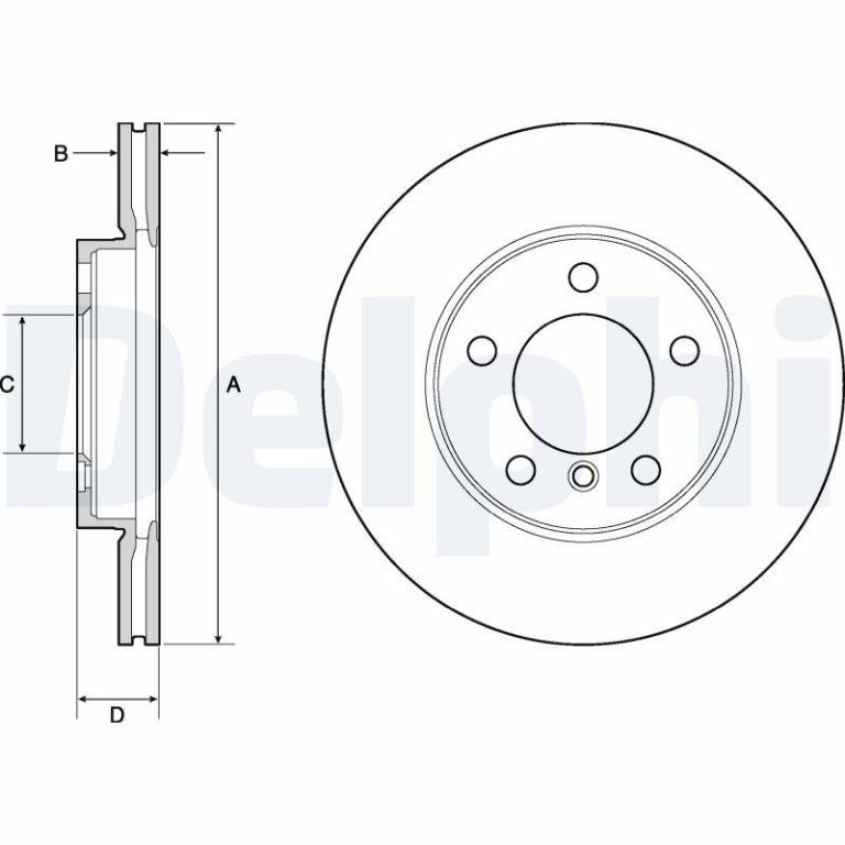 Disques de frein DELPHI BG4668C