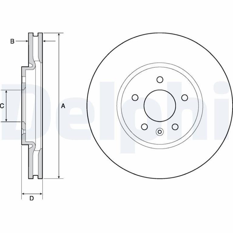 Disques de frein DELPHI BG4672C