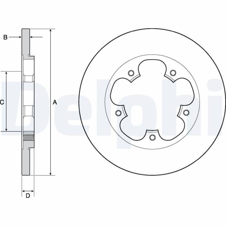 Disques de frein DELPHI BG4681C