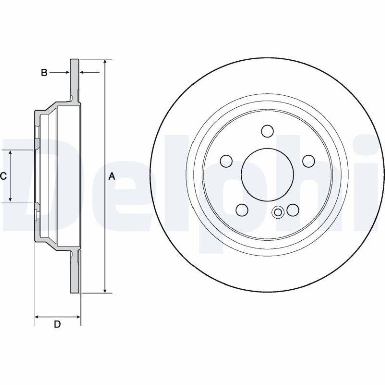 Disques de frein DELPHI BG4686C