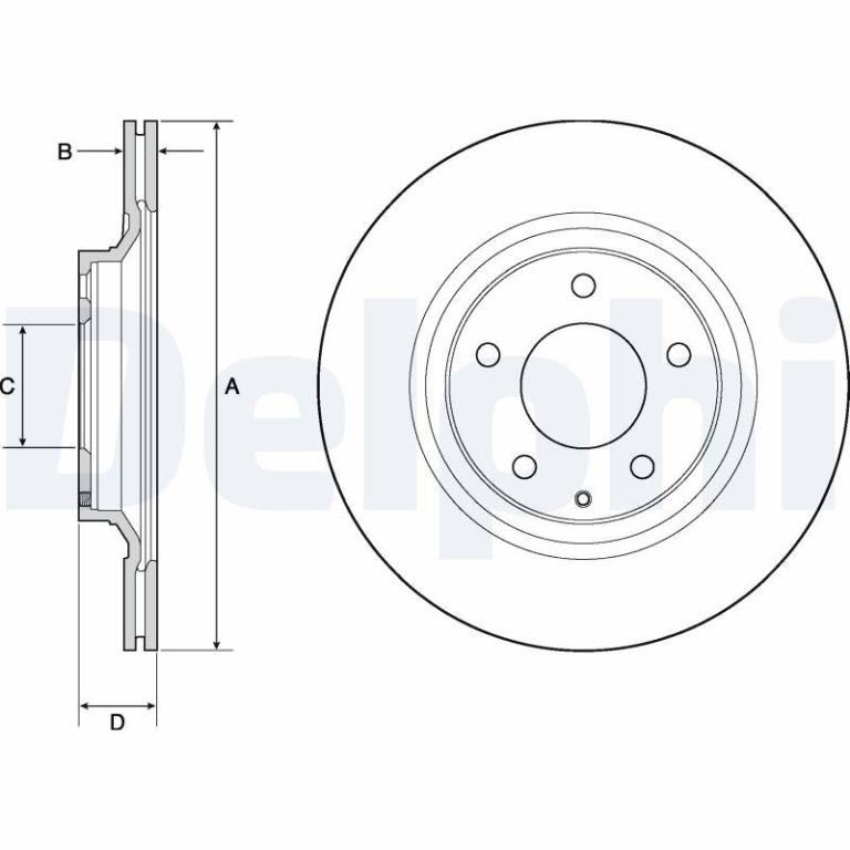 Disques de frein DELPHI BG4693C