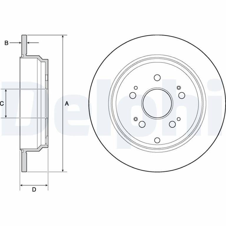 Disques de frein DELPHI BG4694C