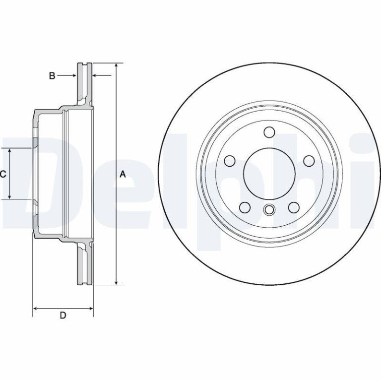 Disques de frein DELPHI BG4695C